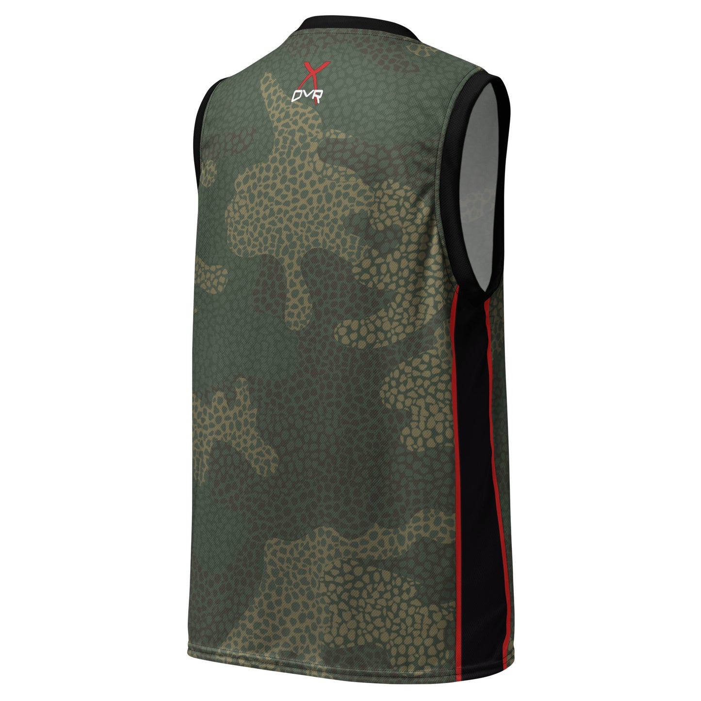 Soldier Green Camo Basketball Jersey