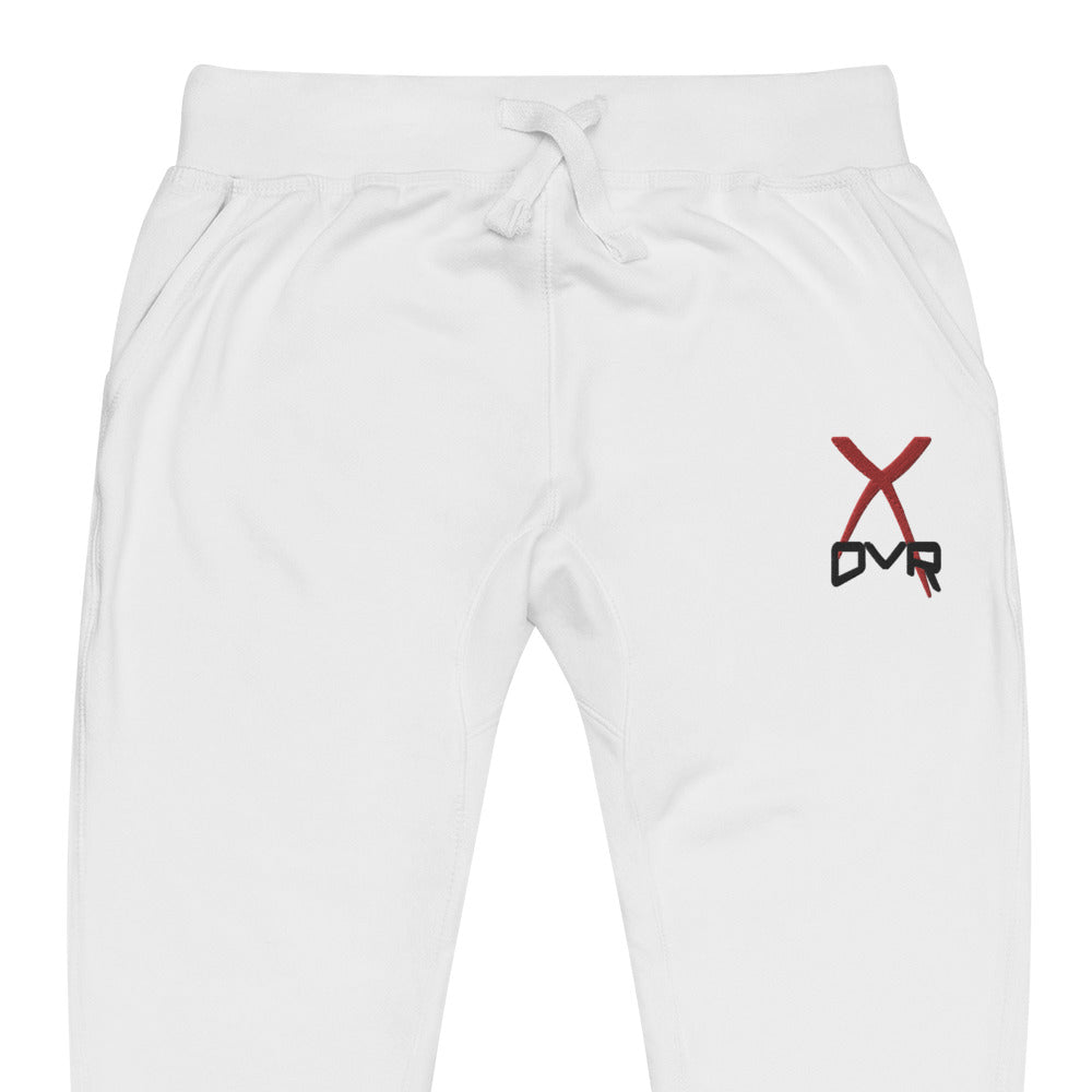 X'd up fleece sweatpants - White